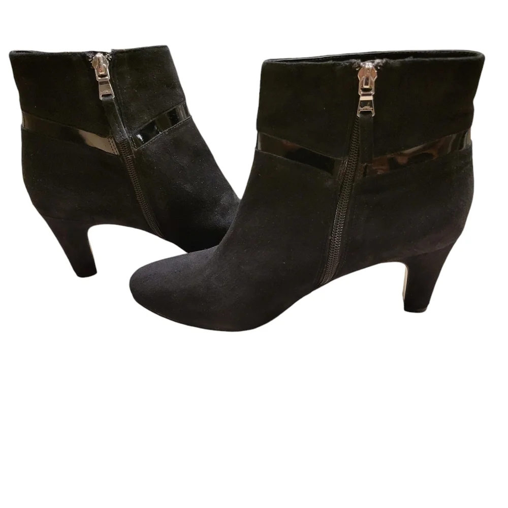 Lauren Ralph Lauren Black Suede Ankle Boots